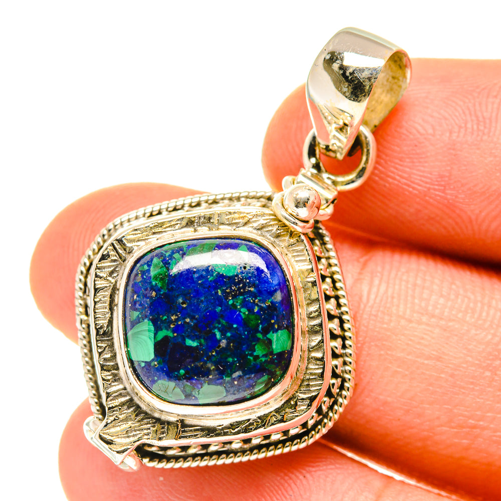 Azurite Pendants handcrafted by Ana Silver Co - PD3240
