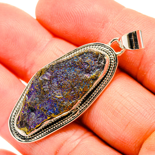 Titanium Druzy Pendants handcrafted by Ana Silver Co - PD32406