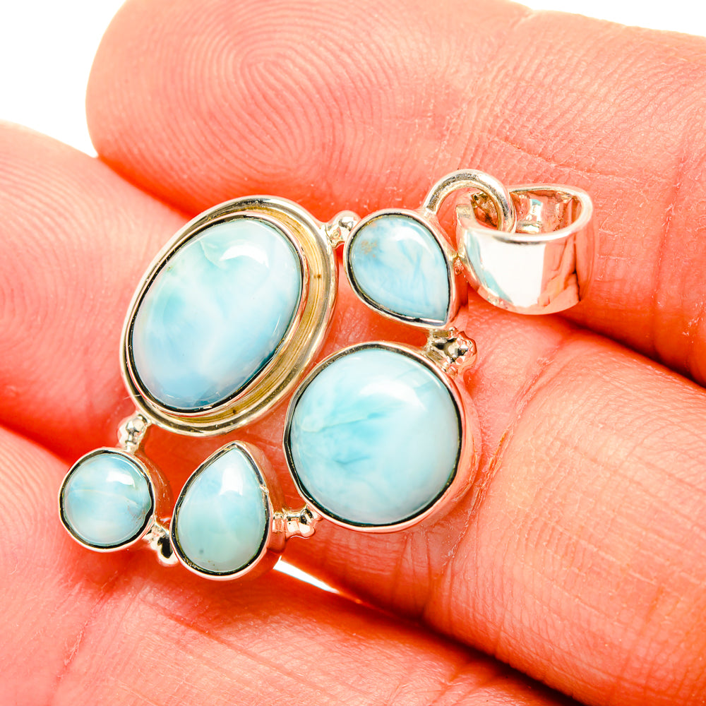 Larimar Pendants handcrafted by Ana Silver Co - PD32414