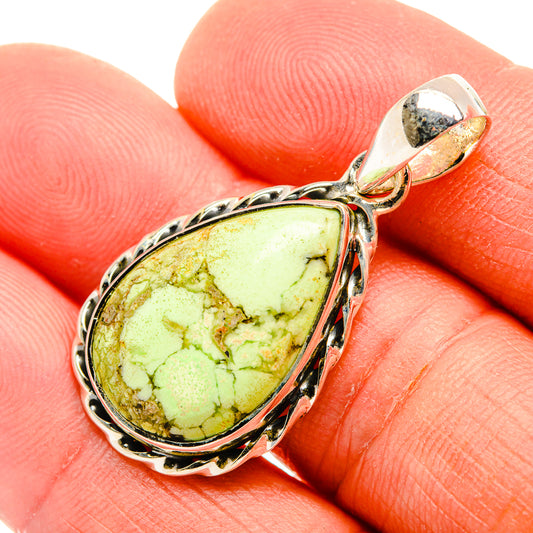Lemon Chrysoprase Pendants handcrafted by Ana Silver Co - PD32415