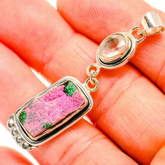 Cobalto Calcite Druzy Pendants handcrafted by Ana Silver Co - PD32425