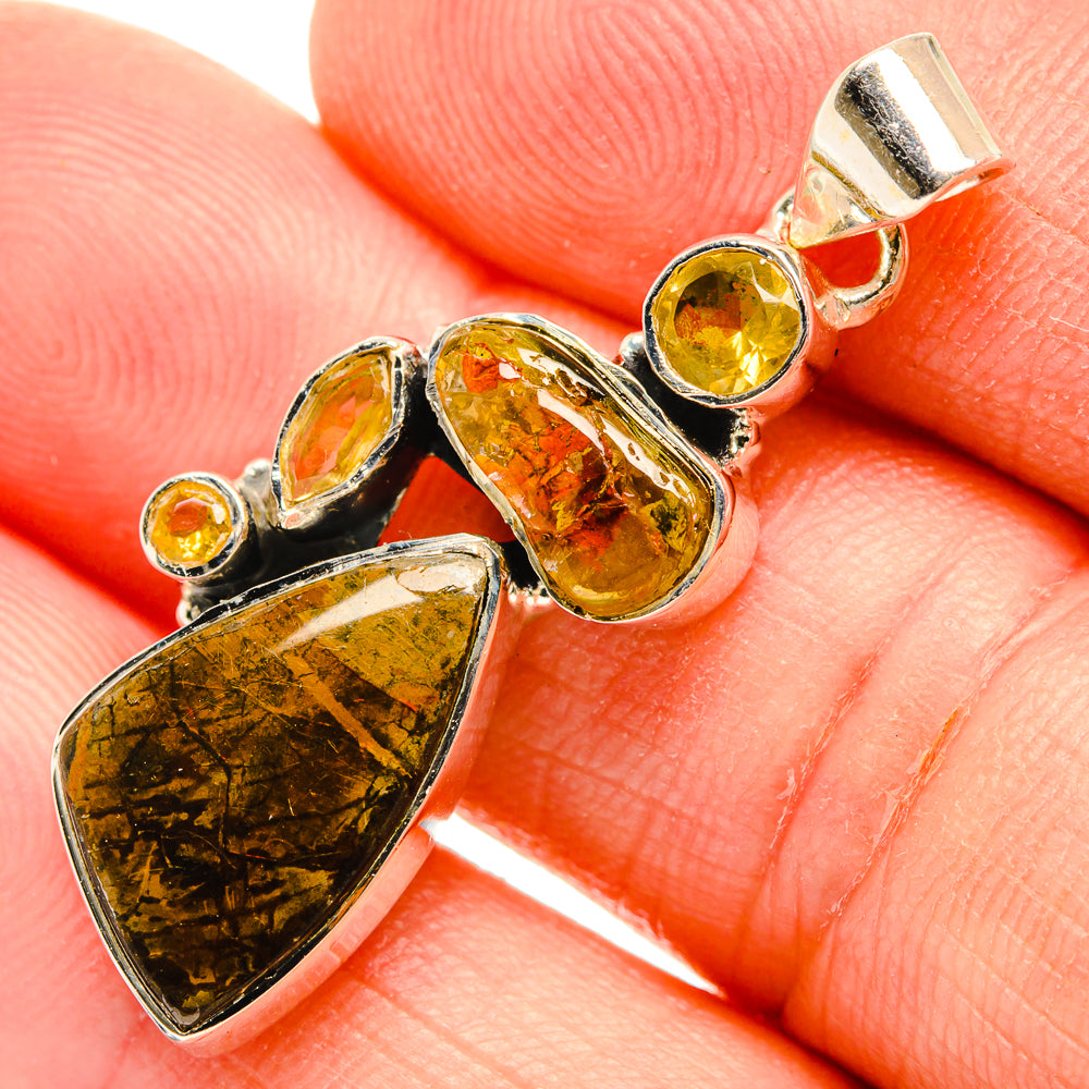 Ammolite Pendants handcrafted by Ana Silver Co - PD32427