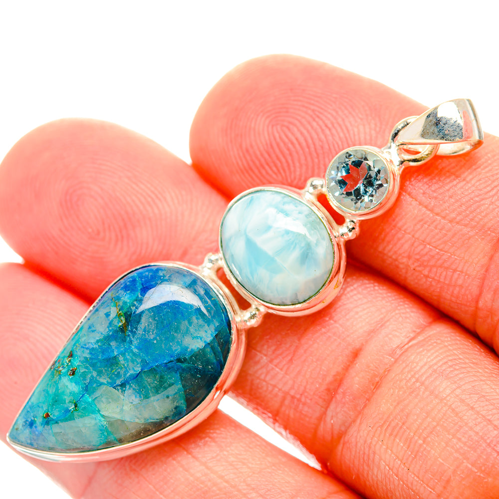 Apatite Pendants handcrafted by Ana Silver Co - PD32455