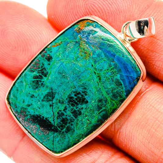 Chrysocolla Pendants handcrafted by Ana Silver Co - PD32458