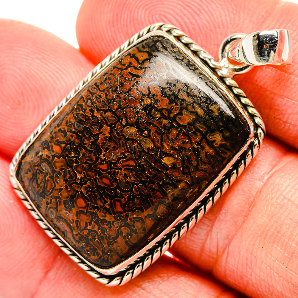 Dinosaur Bone Pendants handcrafted by Ana Silver Co - PD32461