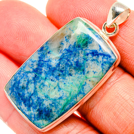 Azurite Pendants handcrafted by Ana Silver Co - PD32464
