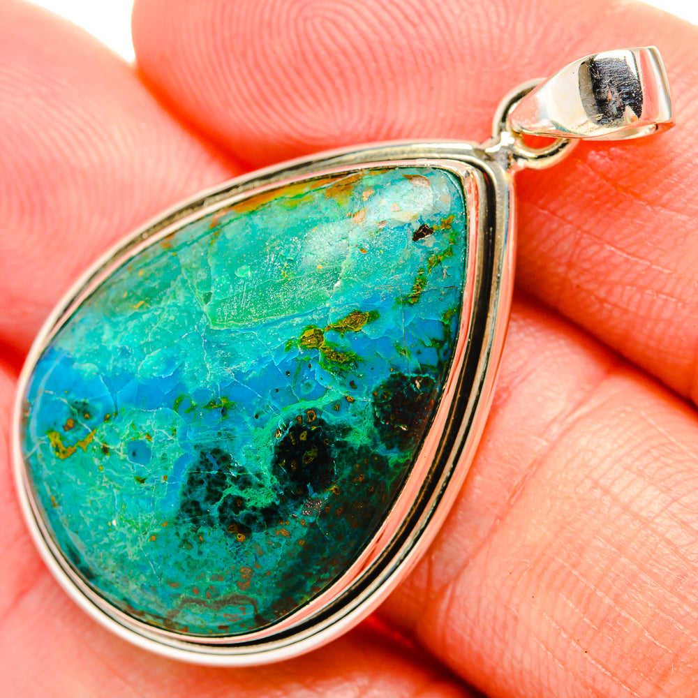 Chrysocolla Pendants handcrafted by Ana Silver Co - PD32465