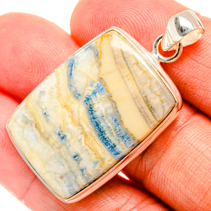 Blue Scheelite Pendants handcrafted by Ana Silver Co - PD32468