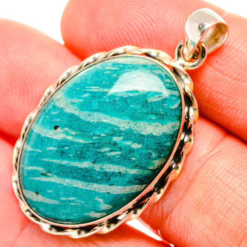 Amazonite Pendants handcrafted by Ana Silver Co - PD32469