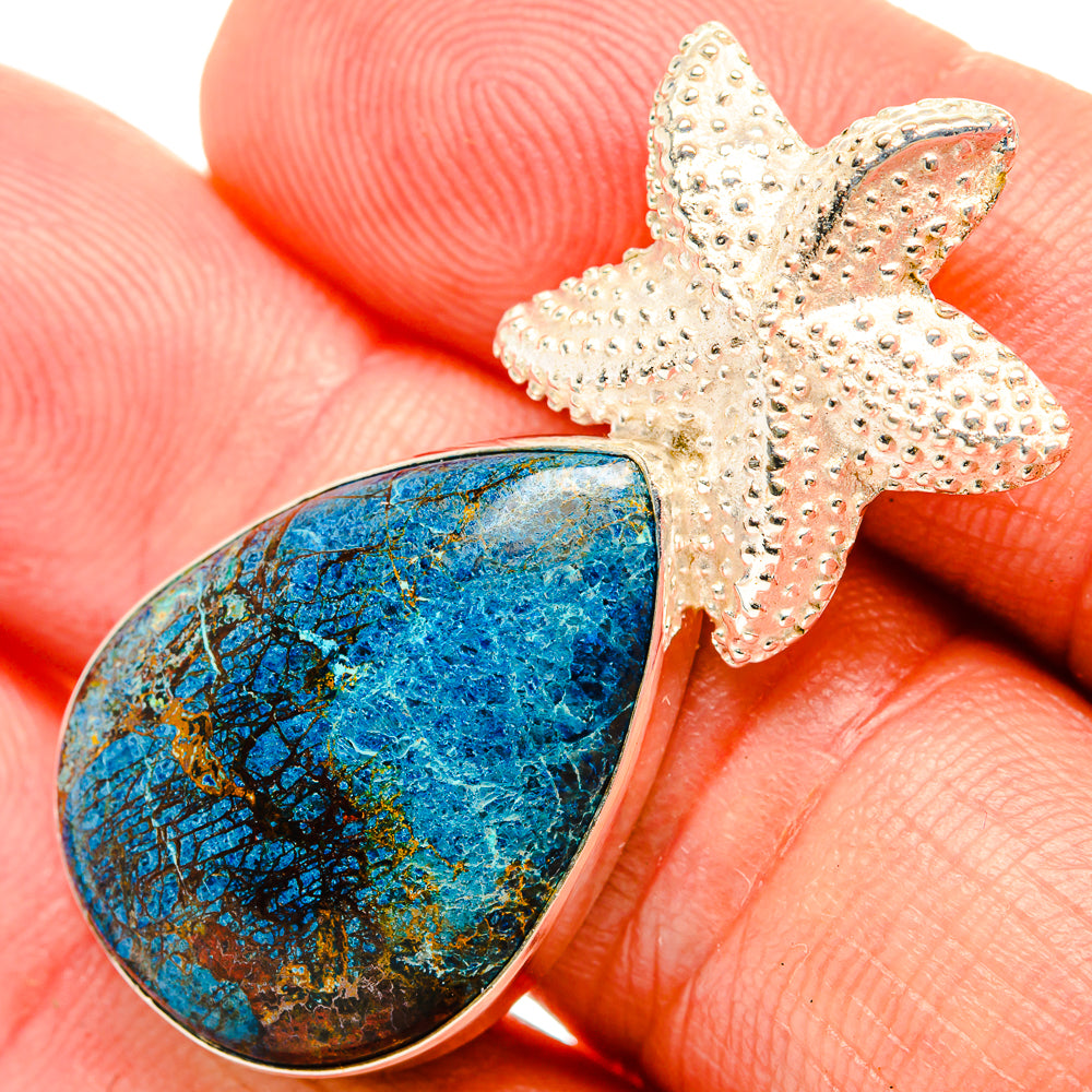 Azurite Pendants handcrafted by Ana Silver Co - PD32470
