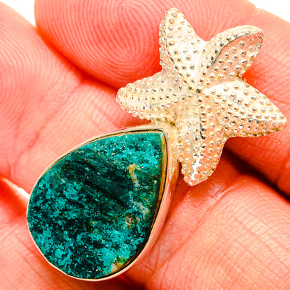 Blue Quartz Druzy Pendants handcrafted by Ana Silver Co - PD32471