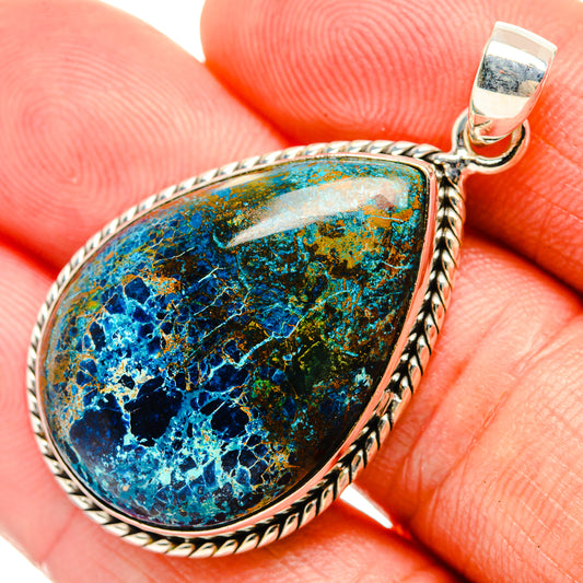 Azurite Pendants handcrafted by Ana Silver Co - PD32472