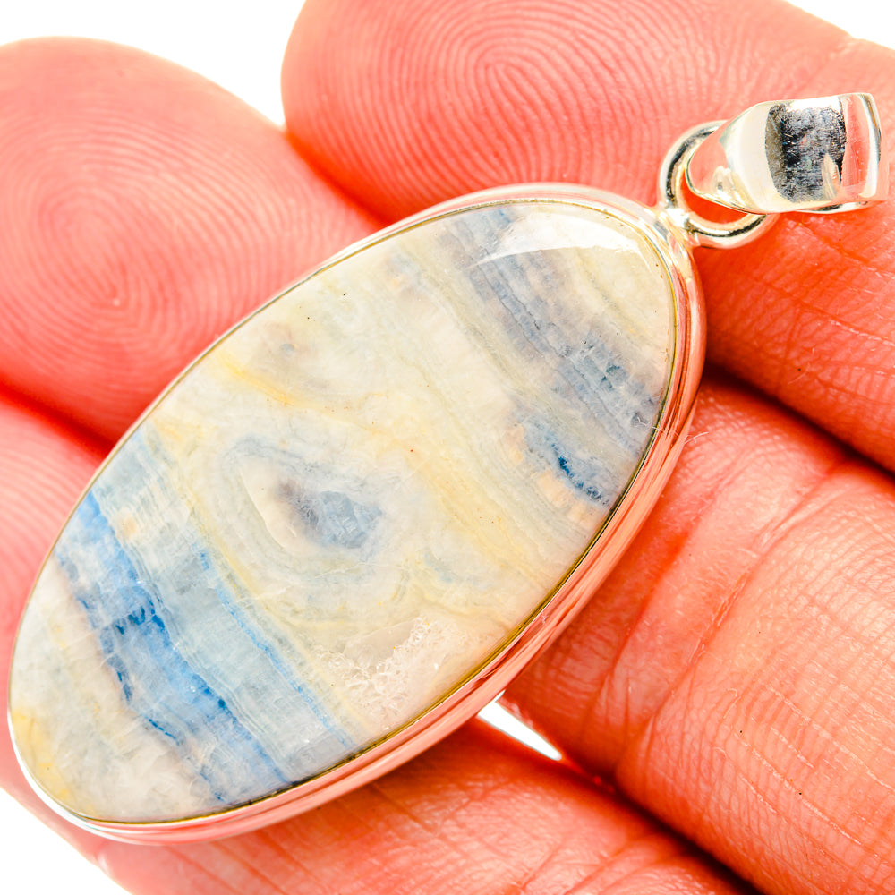 Blue Scheelite Pendants handcrafted by Ana Silver Co - PD32475