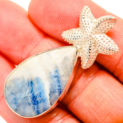 Blue Scheelite Pendants handcrafted by Ana Silver Co - PD32484