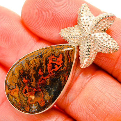 Moroccan Agate Pendants handcrafted by Ana Silver Co - PD32487