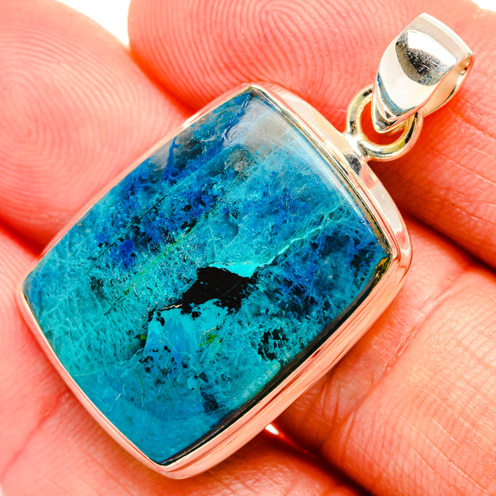 Chrysocolla Pendants handcrafted by Ana Silver Co - PD32488