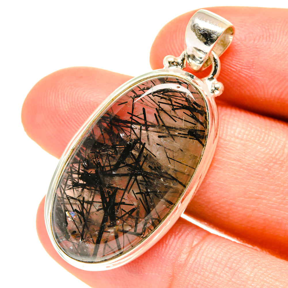 Tourmalinated Quartz Pendants handcrafted by Ana Silver Co - PD3249