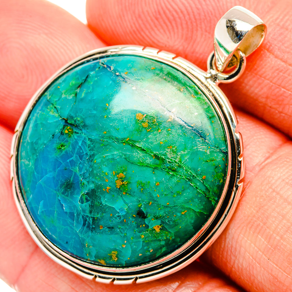 Chrysocolla Pendants handcrafted by Ana Silver Co - PD32490
