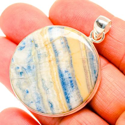 Blue Scheelite Pendants handcrafted by Ana Silver Co - PD32503