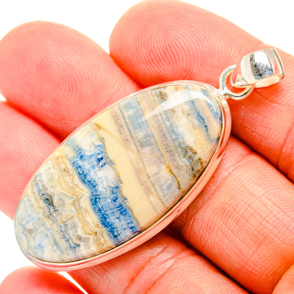 Blue Scheelite Pendants handcrafted by Ana Silver Co - PD32504