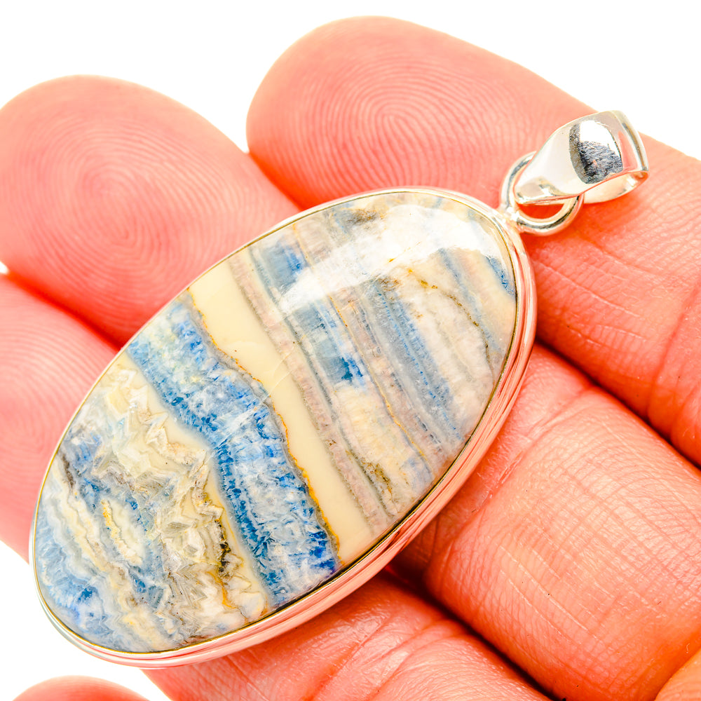 Blue Scheelite Pendants handcrafted by Ana Silver Co - PD32507