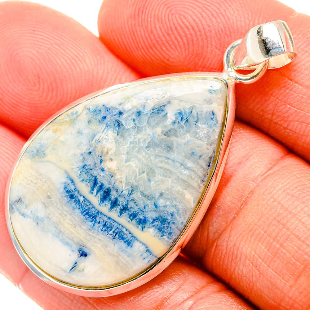 Blue Scheelite Pendants handcrafted by Ana Silver Co - PD32523