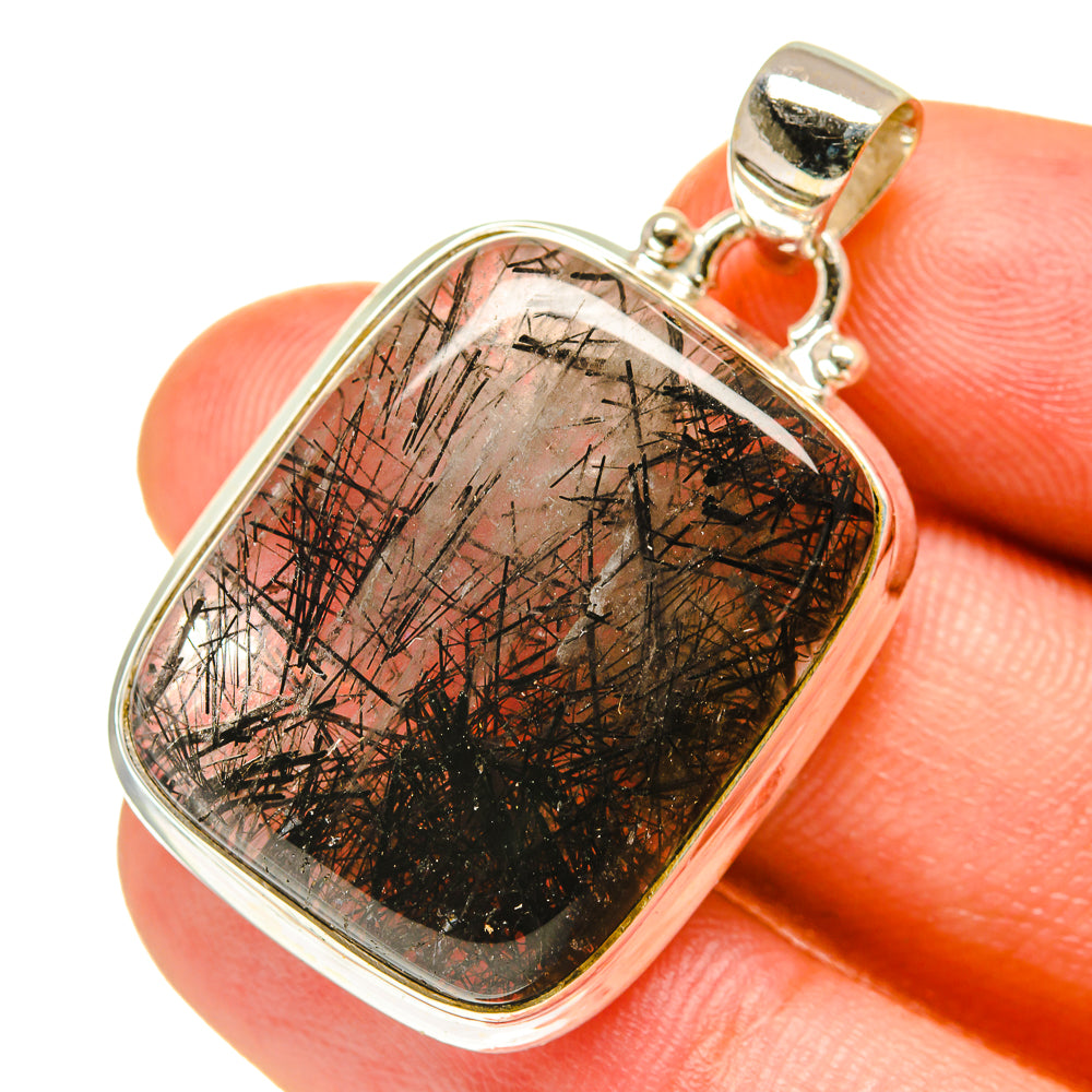 Tourmalinated Quartz Pendants handcrafted by Ana Silver Co - PD3253