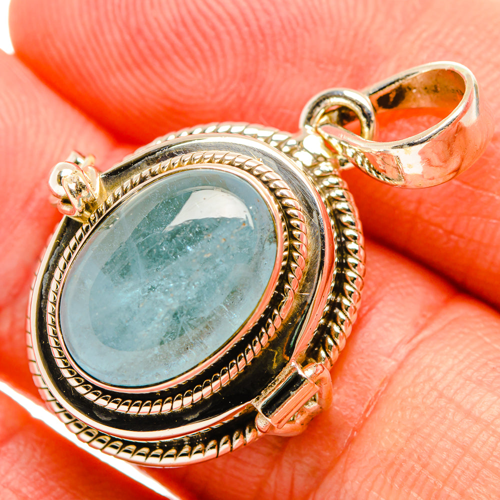 Aquamarine Pendants handcrafted by Ana Silver Co - PD32531