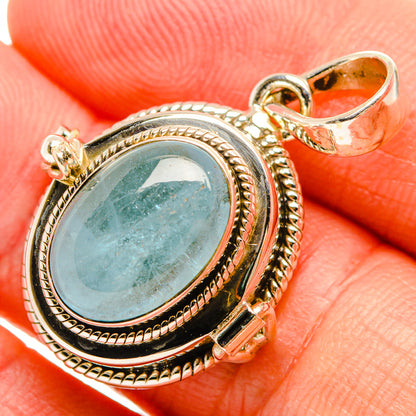 Aquamarine Pendants handcrafted by Ana Silver Co - PD32531