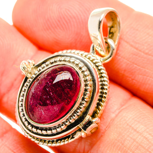 Pink Tourmaline Pendants handcrafted by Ana Silver Co - PD32538