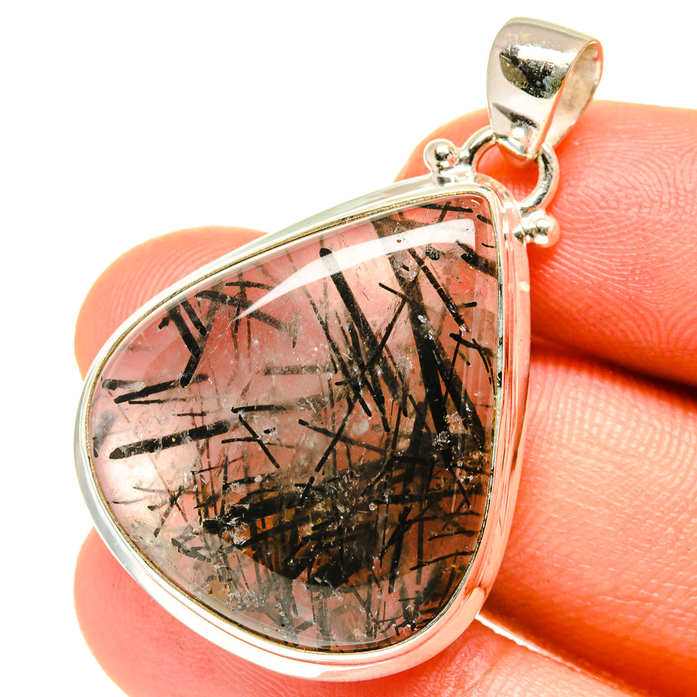 Tourmalinated Quartz Pendants handcrafted by Ana Silver Co - PD3254