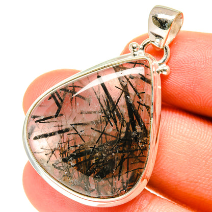 Tourmalinated Quartz Pendants handcrafted by Ana Silver Co - PD3254