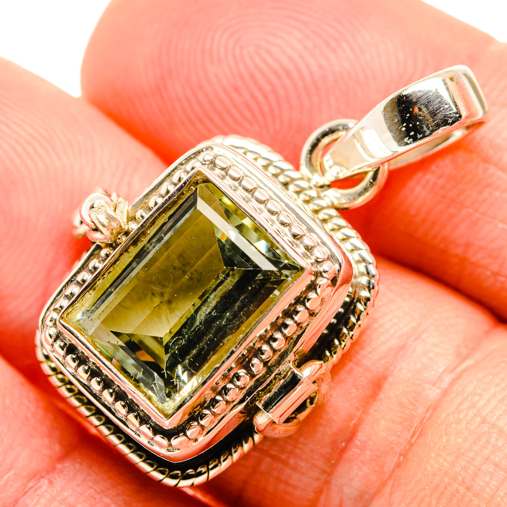 Green Amethyst Pendants handcrafted by Ana Silver Co - PD32540