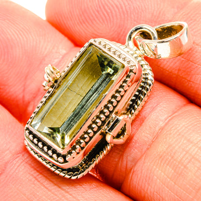 Green Amethyst Pendants handcrafted by Ana Silver Co - PD32542