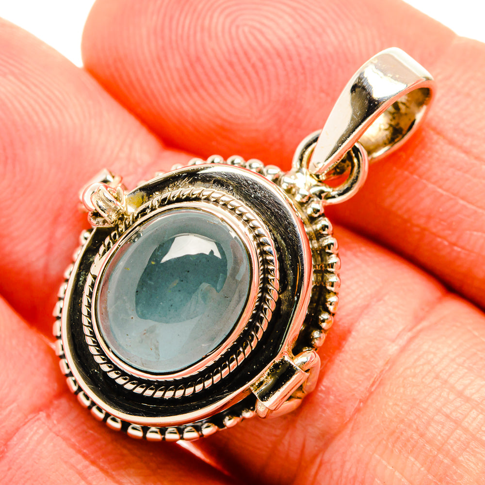 Aquamarine Pendants handcrafted by Ana Silver Co - PD32544