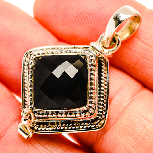 Black Onyx Pendants handcrafted by Ana Silver Co - PD32545