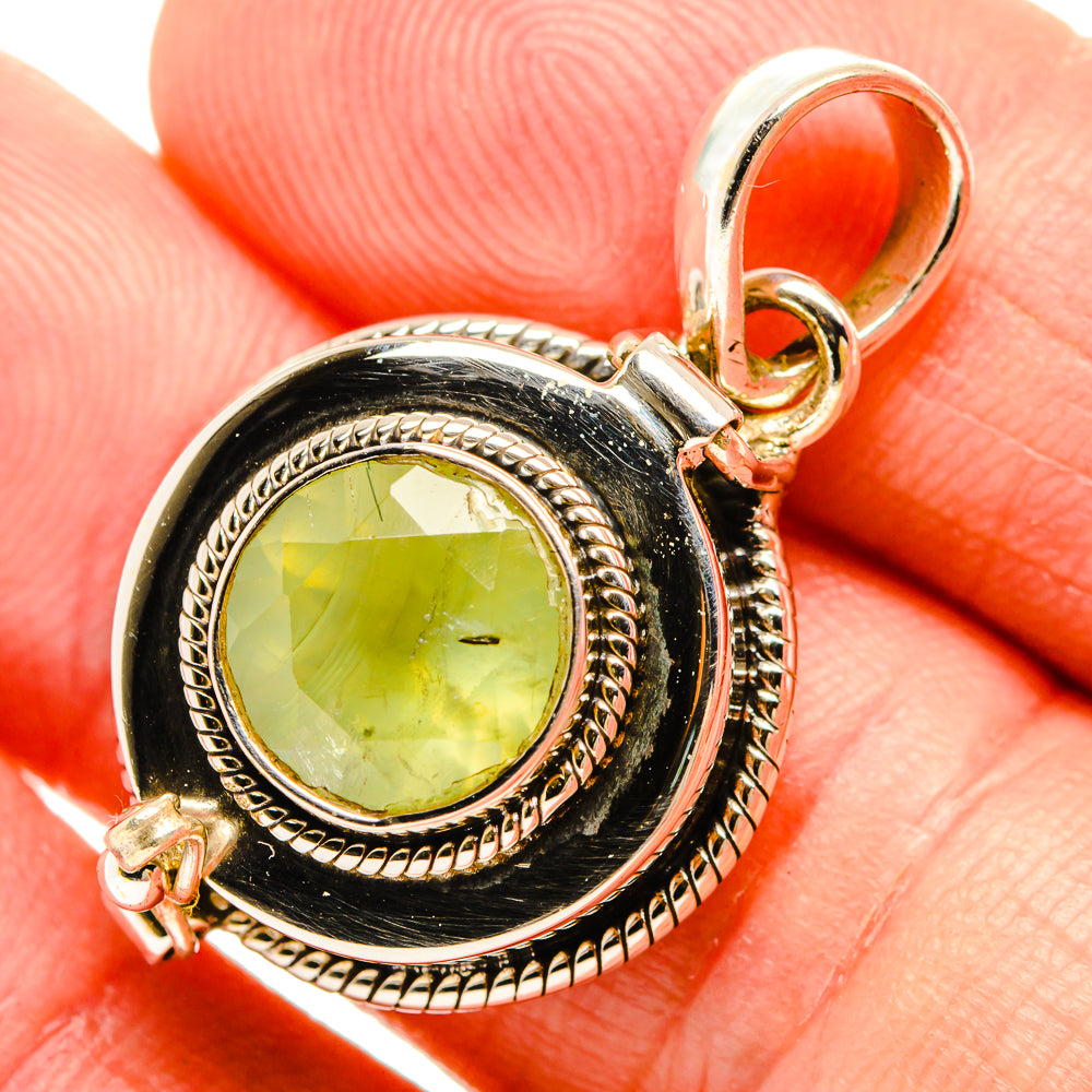 Prehnite Pendants handcrafted by Ana Silver Co - PD32548