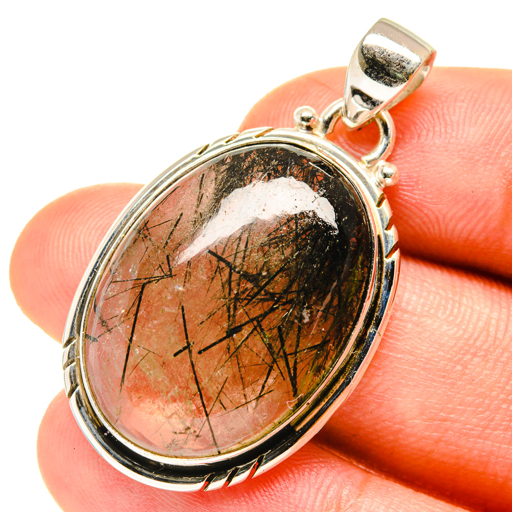 Tourmalinated Quartz Pendants handcrafted by Ana Silver Co - PD3255