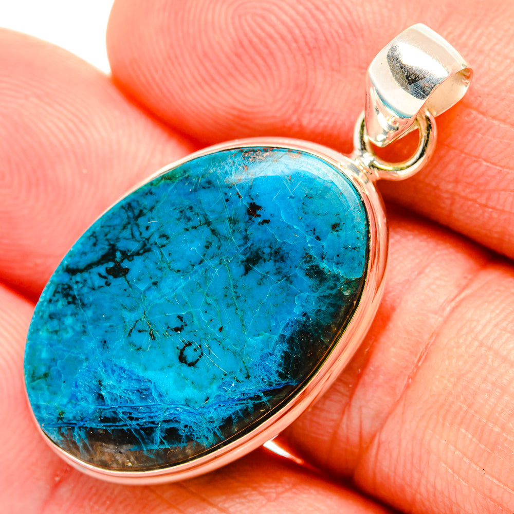 Chrysocolla Pendants handcrafted by Ana Silver Co - PD32552