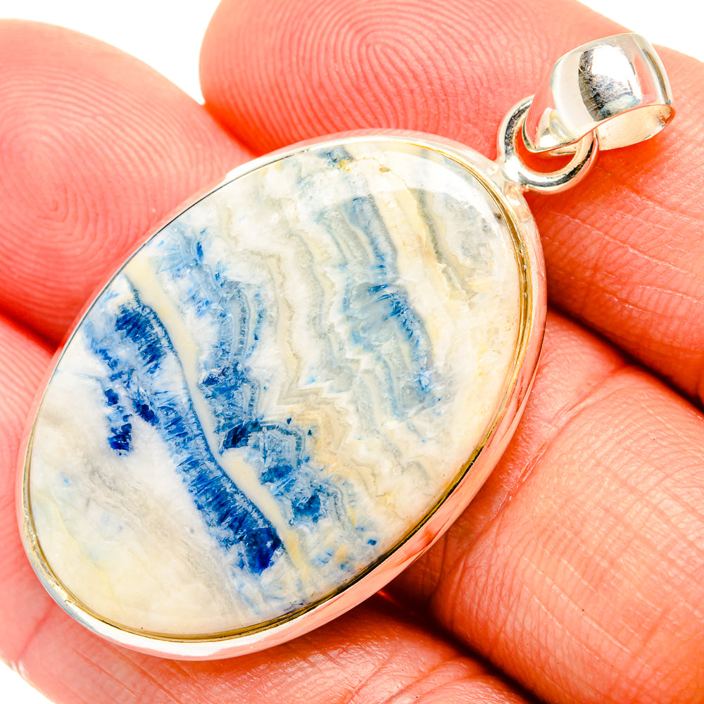 Blue Scheelite Pendants handcrafted by Ana Silver Co - PD32554