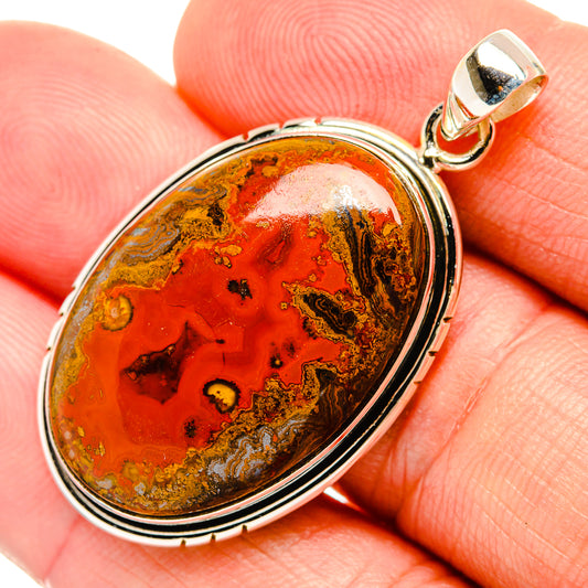 Moroccan Agate Pendants handcrafted by Ana Silver Co - PD32555