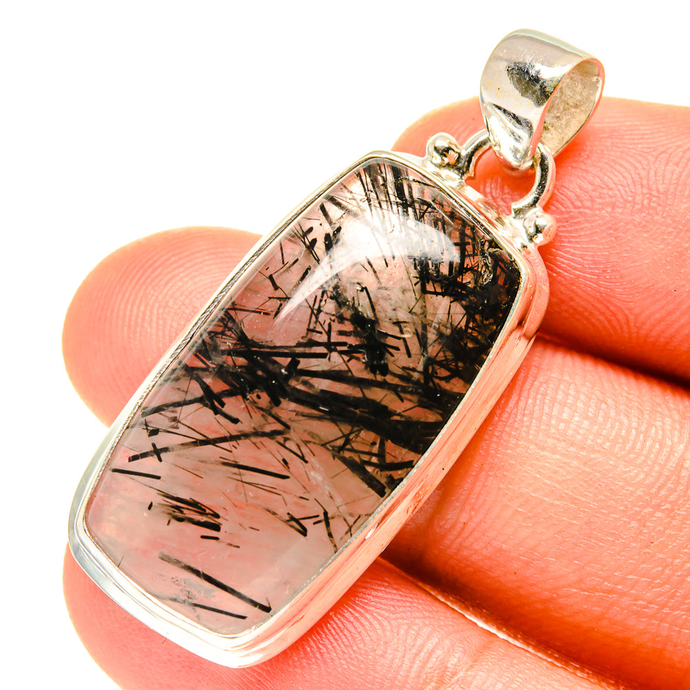 Tourmalinated Quartz Pendants handcrafted by Ana Silver Co - PD3256