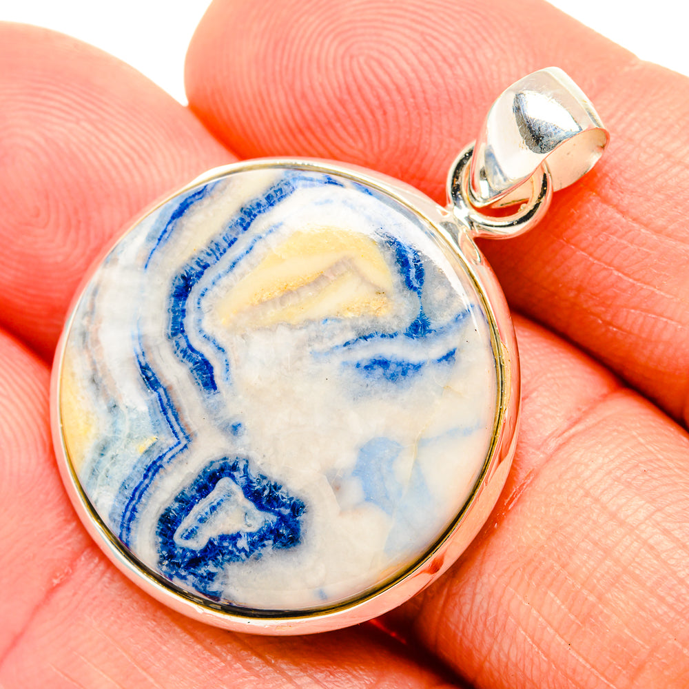 Blue Scheelite Pendants handcrafted by Ana Silver Co - PD32563