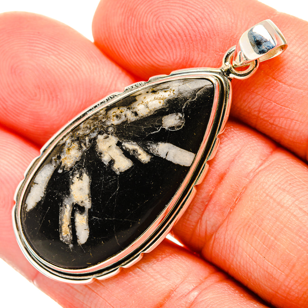 Chrysanthemum Stone Pendants handcrafted by Ana Silver Co - PD32564