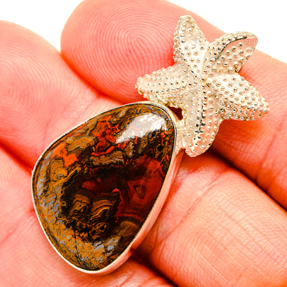 Moroccan Agate Pendants handcrafted by Ana Silver Co - PD32565