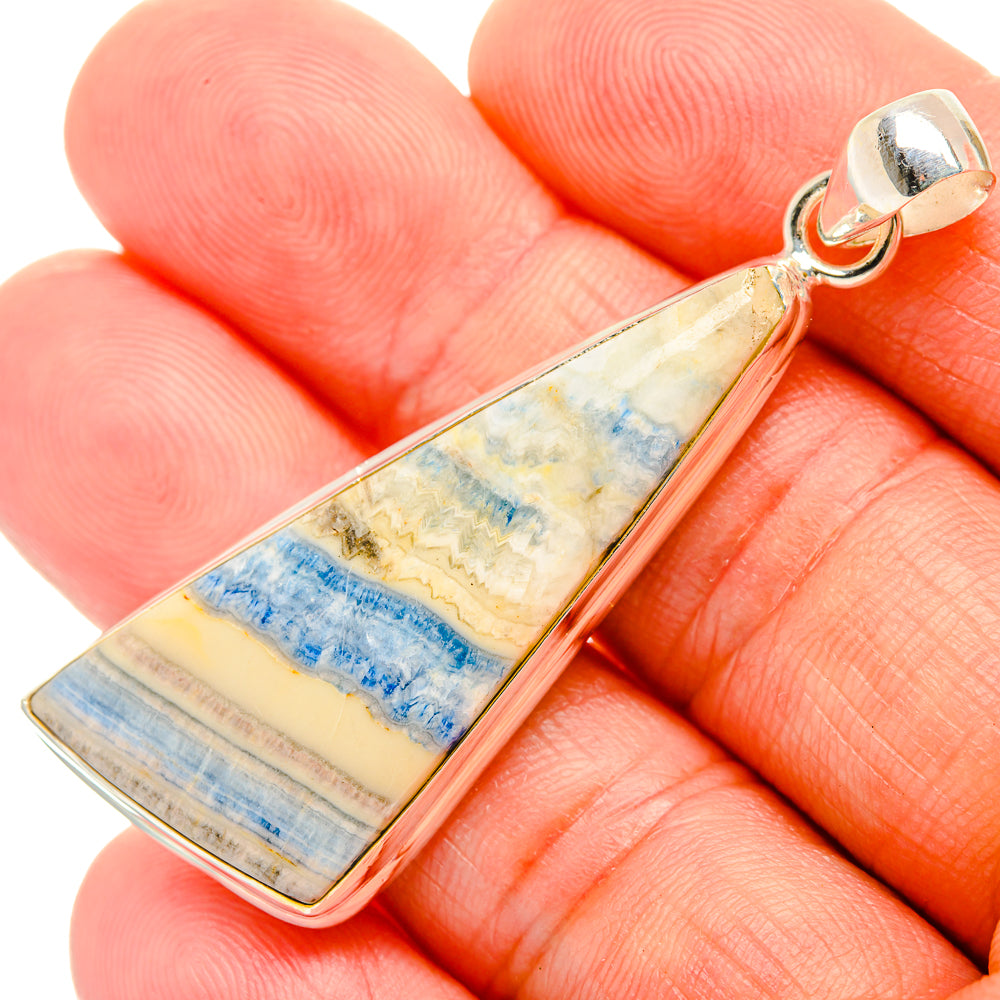 Blue Scheelite Pendants handcrafted by Ana Silver Co - PD32566