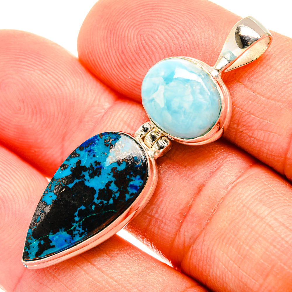 Shattuckite Pendants handcrafted by Ana Silver Co - PD32568