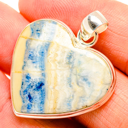 Blue Scheelite Pendants handcrafted by Ana Silver Co - PD32571