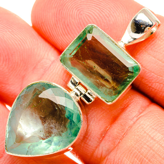 Green Fluorite Pendants handcrafted by Ana Silver Co - PD32579
