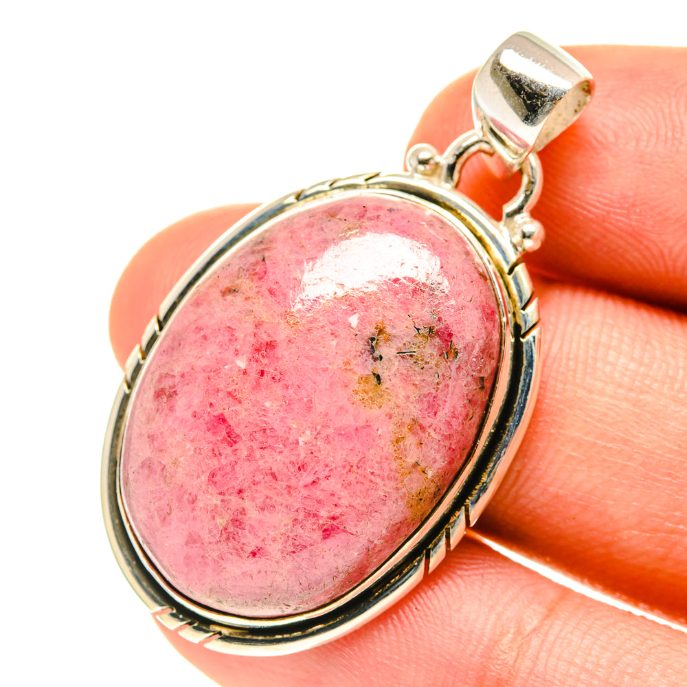 Rhodonite Pendants handcrafted by Ana Silver Co - PD3259